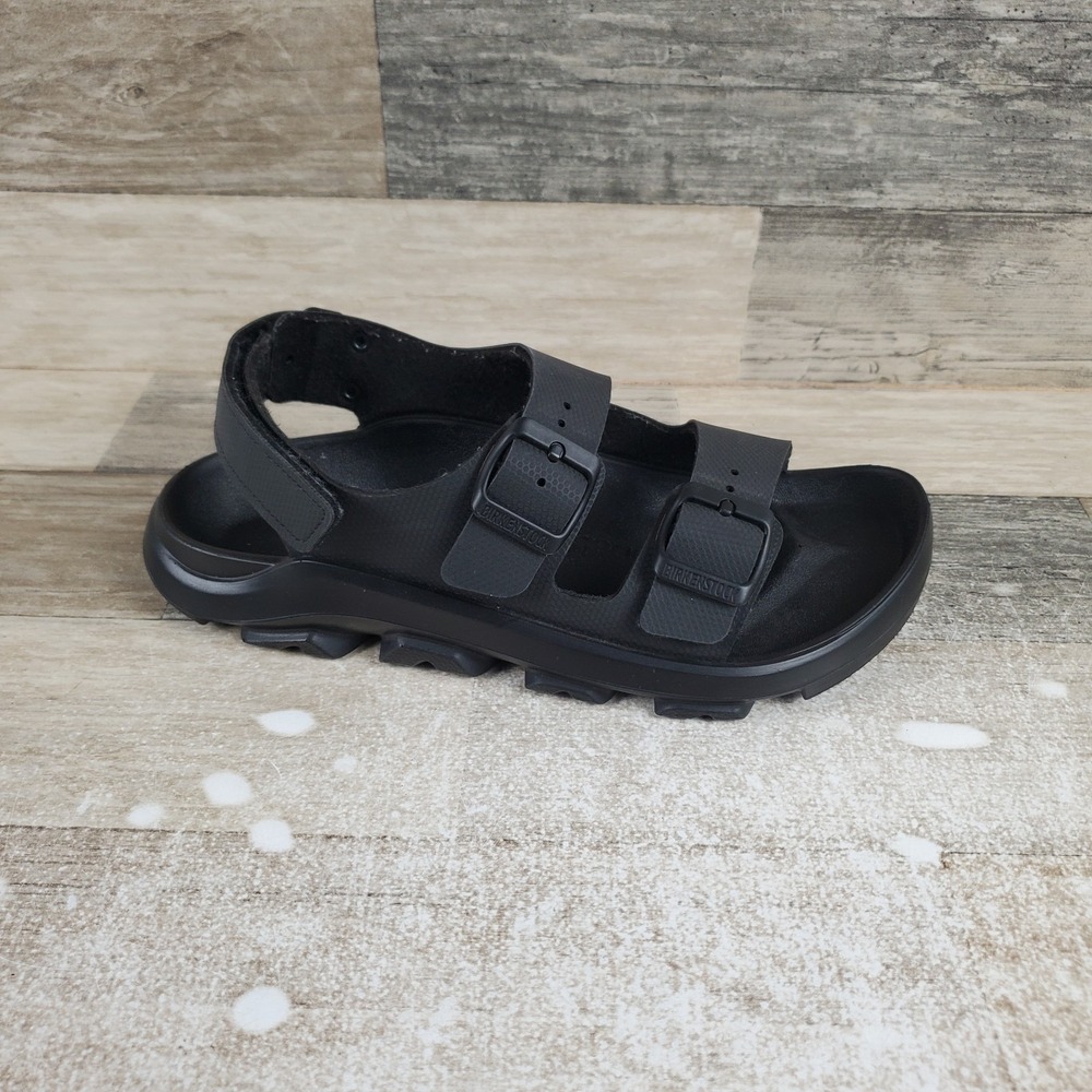 Birkenstock Mogami Terra Womens Sandals Sz 6 Apex Black Adjustable Slingback